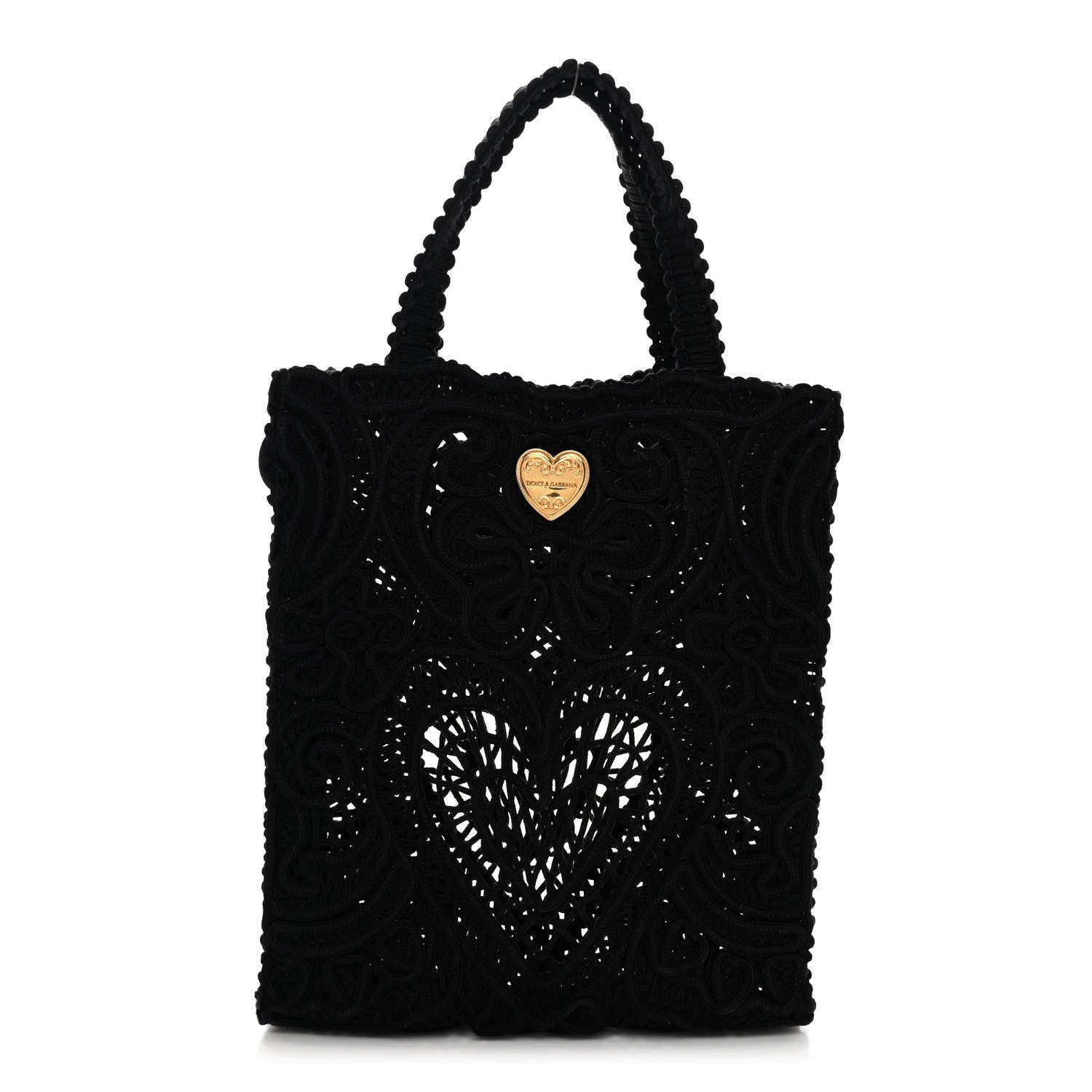 Dolce & Gabbana Cordonetto Lace Tote Black 1 of 9