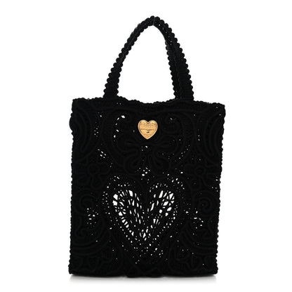 Dolce & Gabbana Cordonetto Lace Tote Black 1 of 9