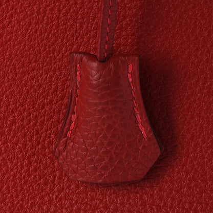 Hermes Taurillon Clemence Birkin 30 Rouge Casaque 28 of 31