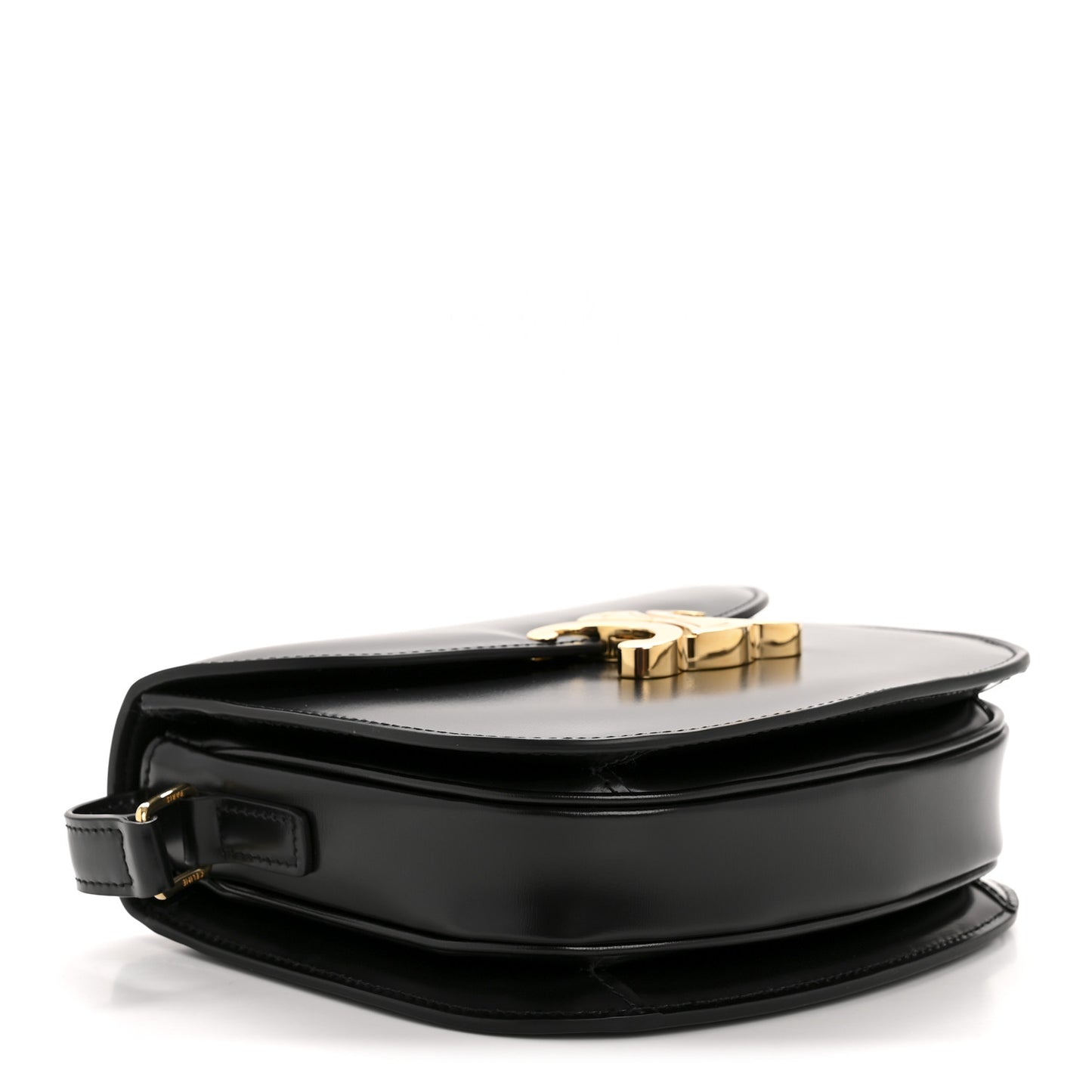 Shiny Calfskin Teen Besace Black