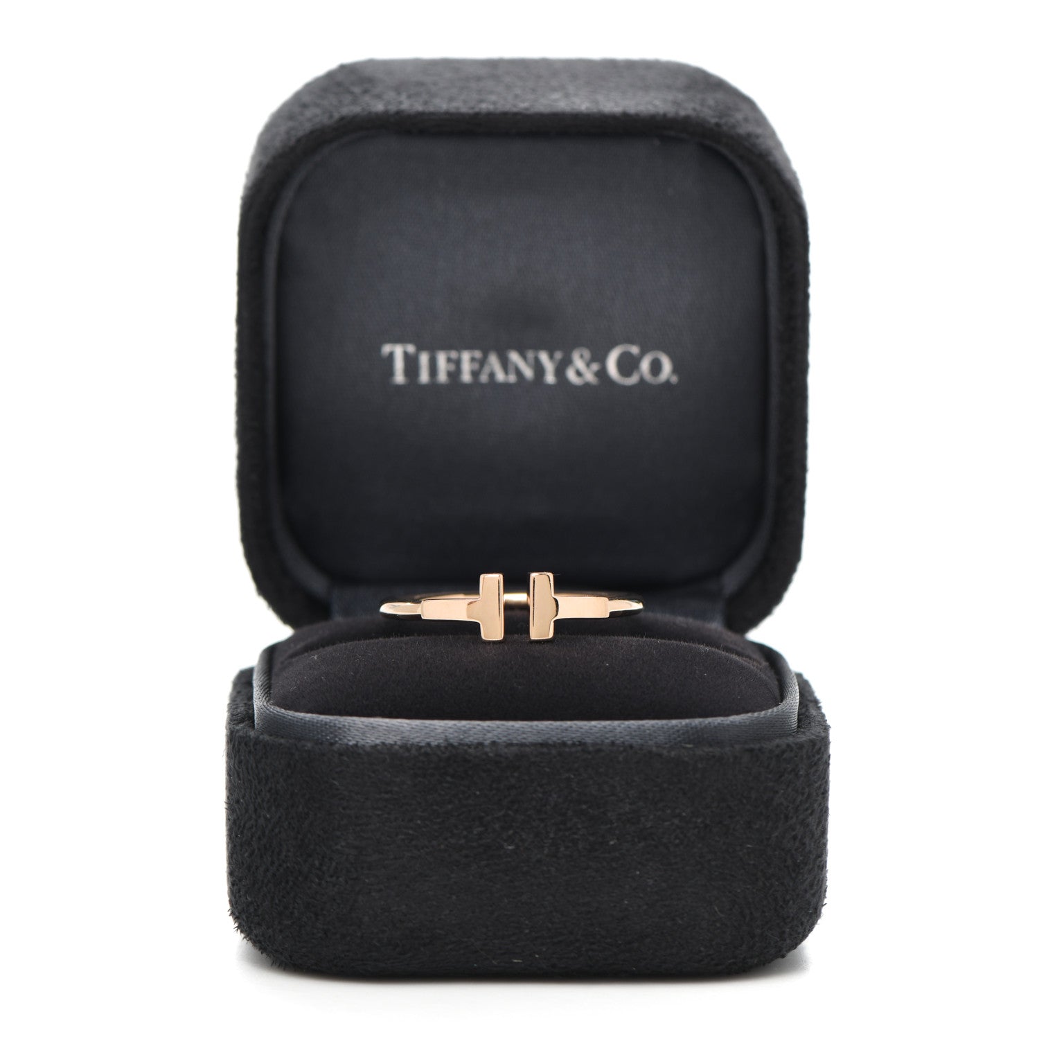 Tiffany 18K Yellow Gold T Wire Ring 61 9.25 5 of 5