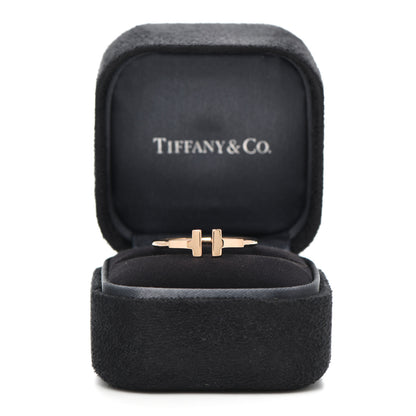 Tiffany 18K Yellow Gold T Wire Ring 61 9.25 5 of 5