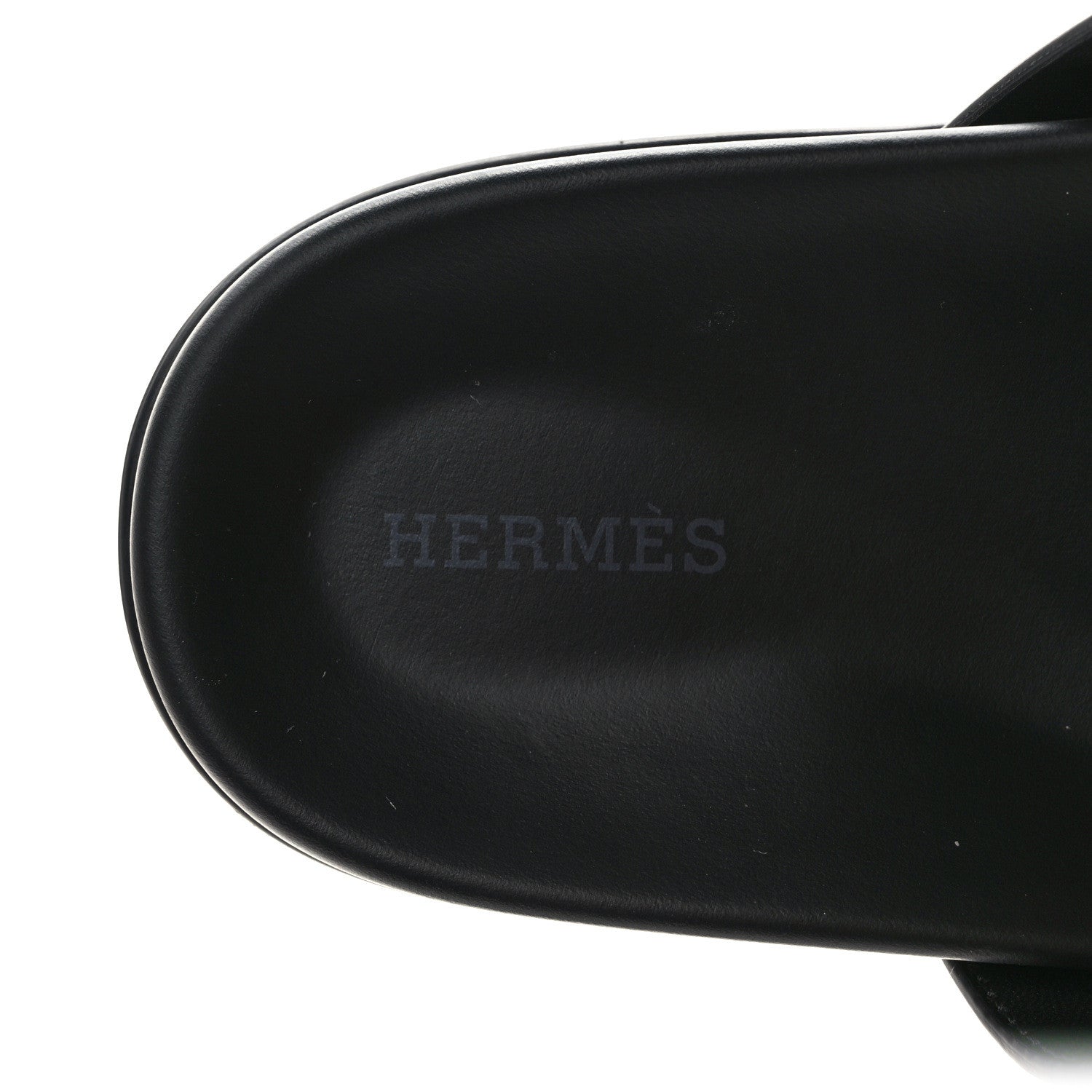 Hermes Calfskin Womens Chypre Sandals 39.5 Black 7 of 10