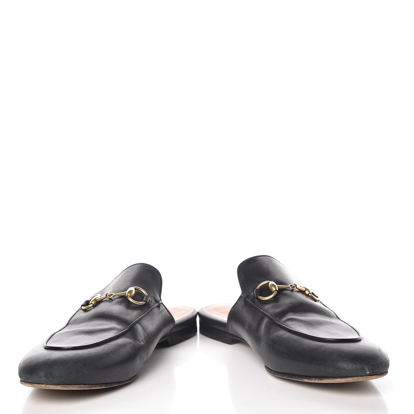 Calfskin Womens Princetown Slippers 39.5 Black