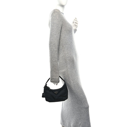 Prada Tessuto Nylon Mini Re-Edition 2000 Bag Black 2 of 12