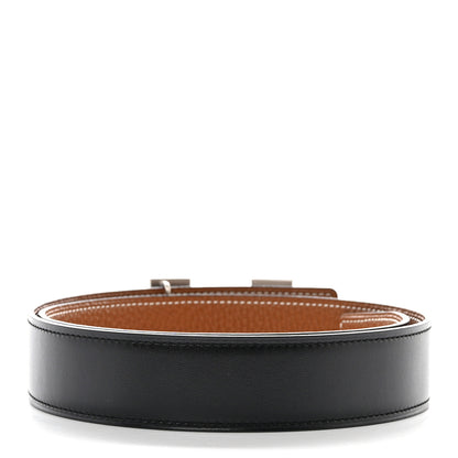Hermes Box Togo 32mm H Belt 75 30 Black Gold 2 of 6