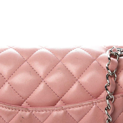 Chanel Lambskin Quilted East West Flap Pink 12 of 14