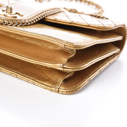 Chanel Patent Medium Madison Flap Gold 12 of 12