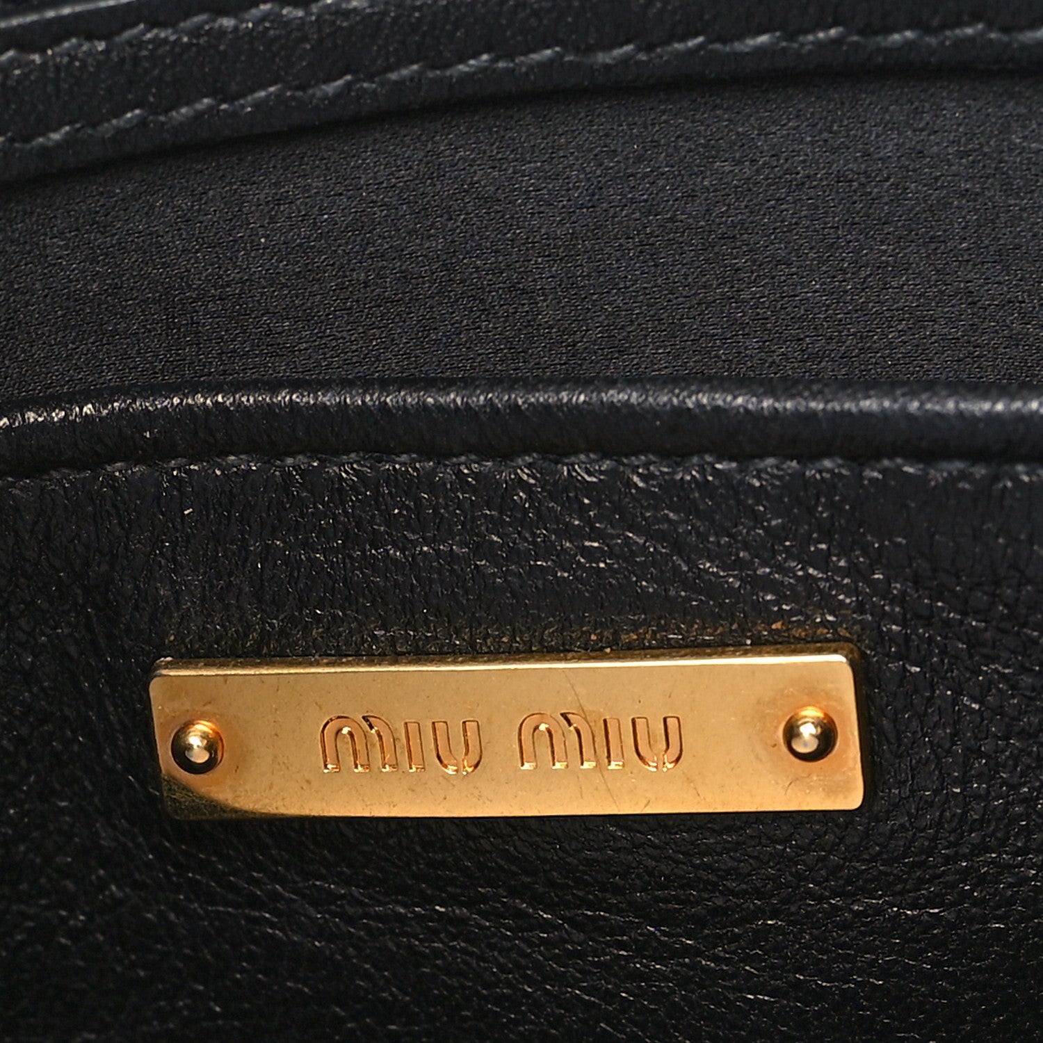 Miu Miu Nappa Matelasse Clutch Black 6 of 9