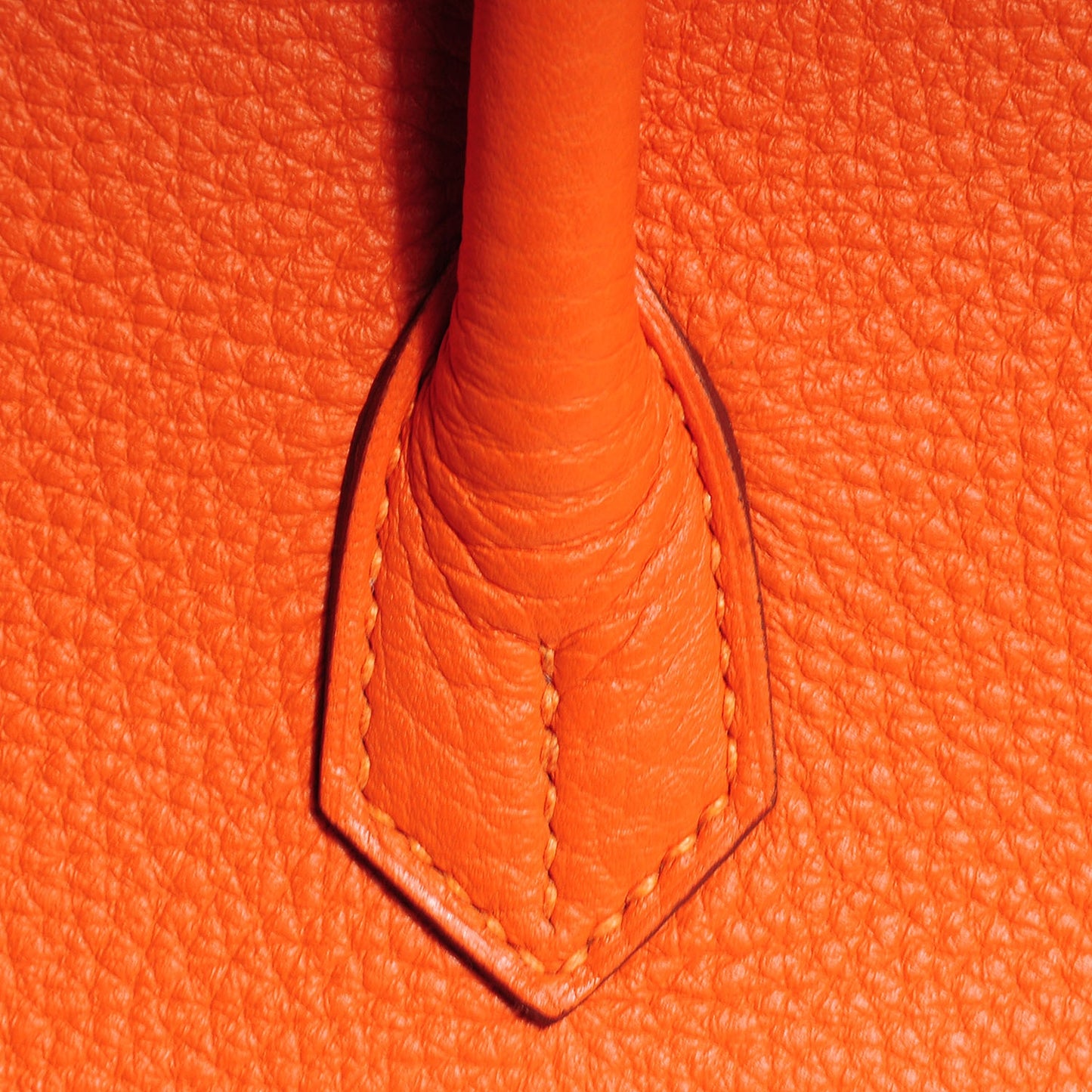 Taurillon Clemence Birkin 35 Feu Orange