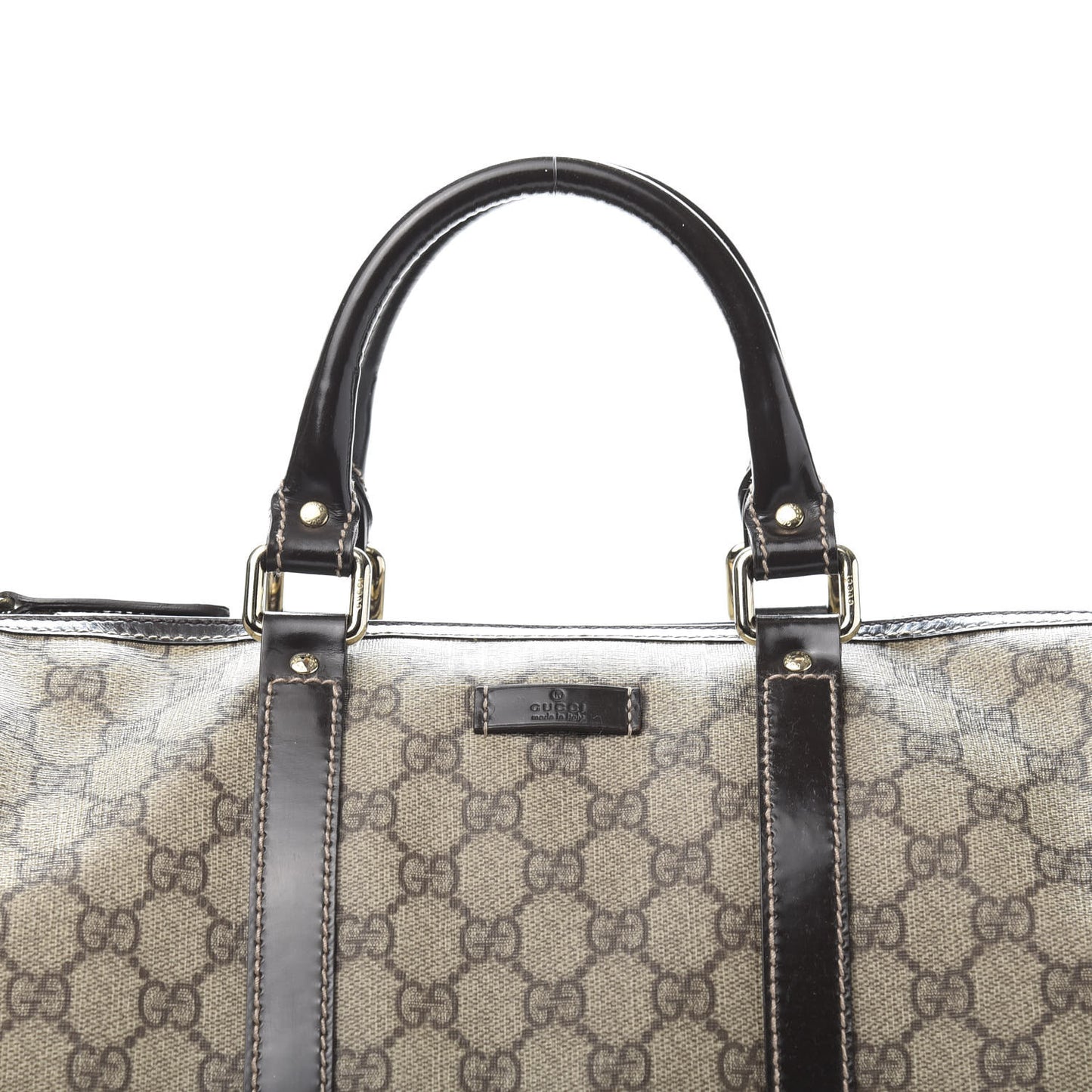 GG Plus Monogram Medium Joy Boston Dark Brown