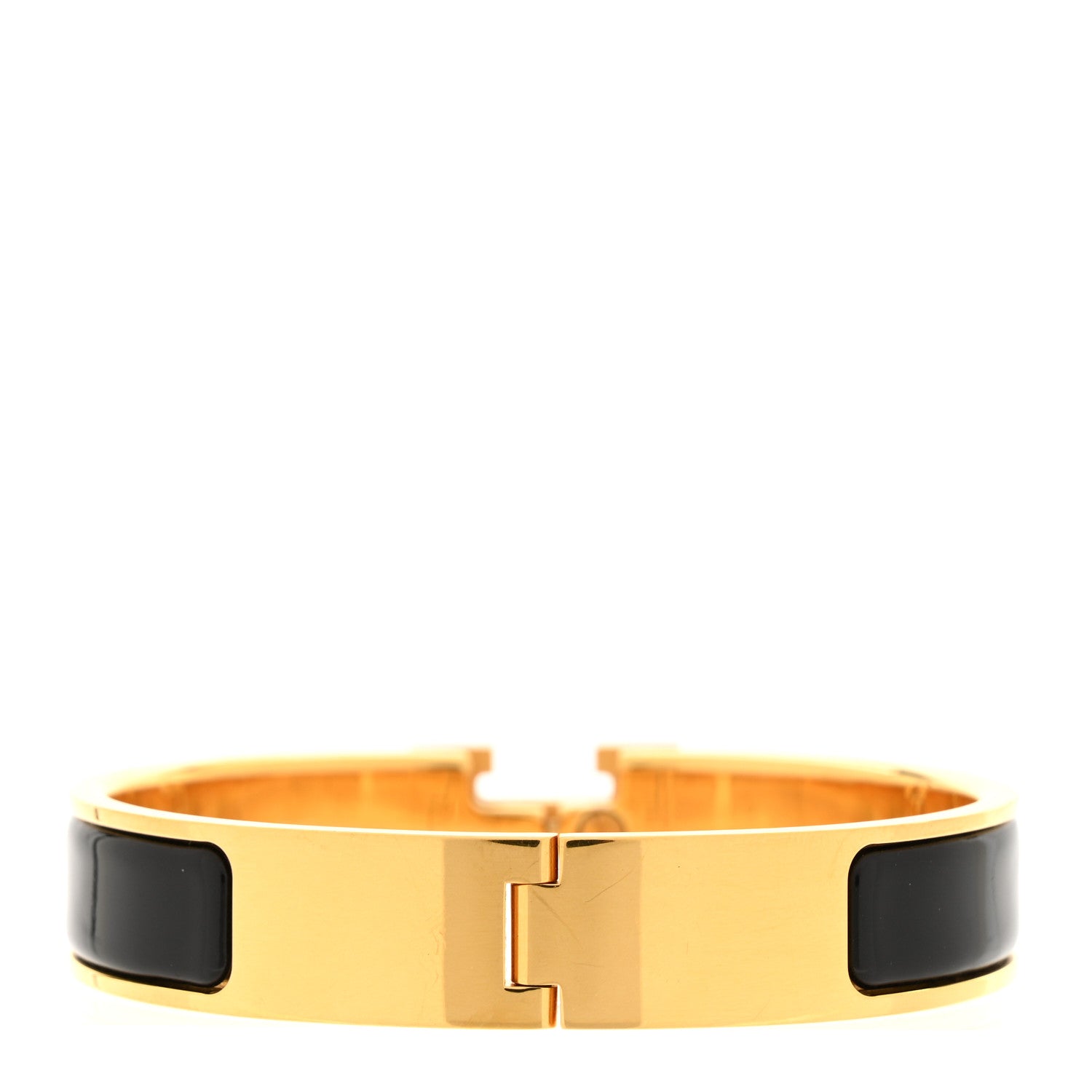 Hermes Enamel Narrow Clic Clac H Bracelet PM Black 3 of 4