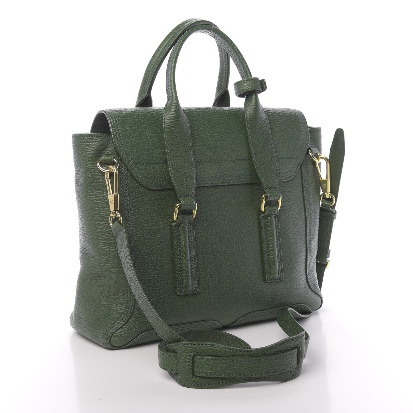 3.1 Textured Calfskin Medium Pashli Satchel Jade