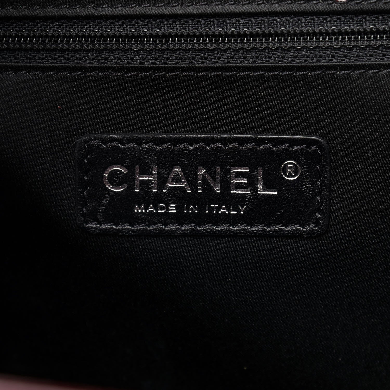 Chanel Vinyl Coco Ming Tote Dark Red 5 of 19
