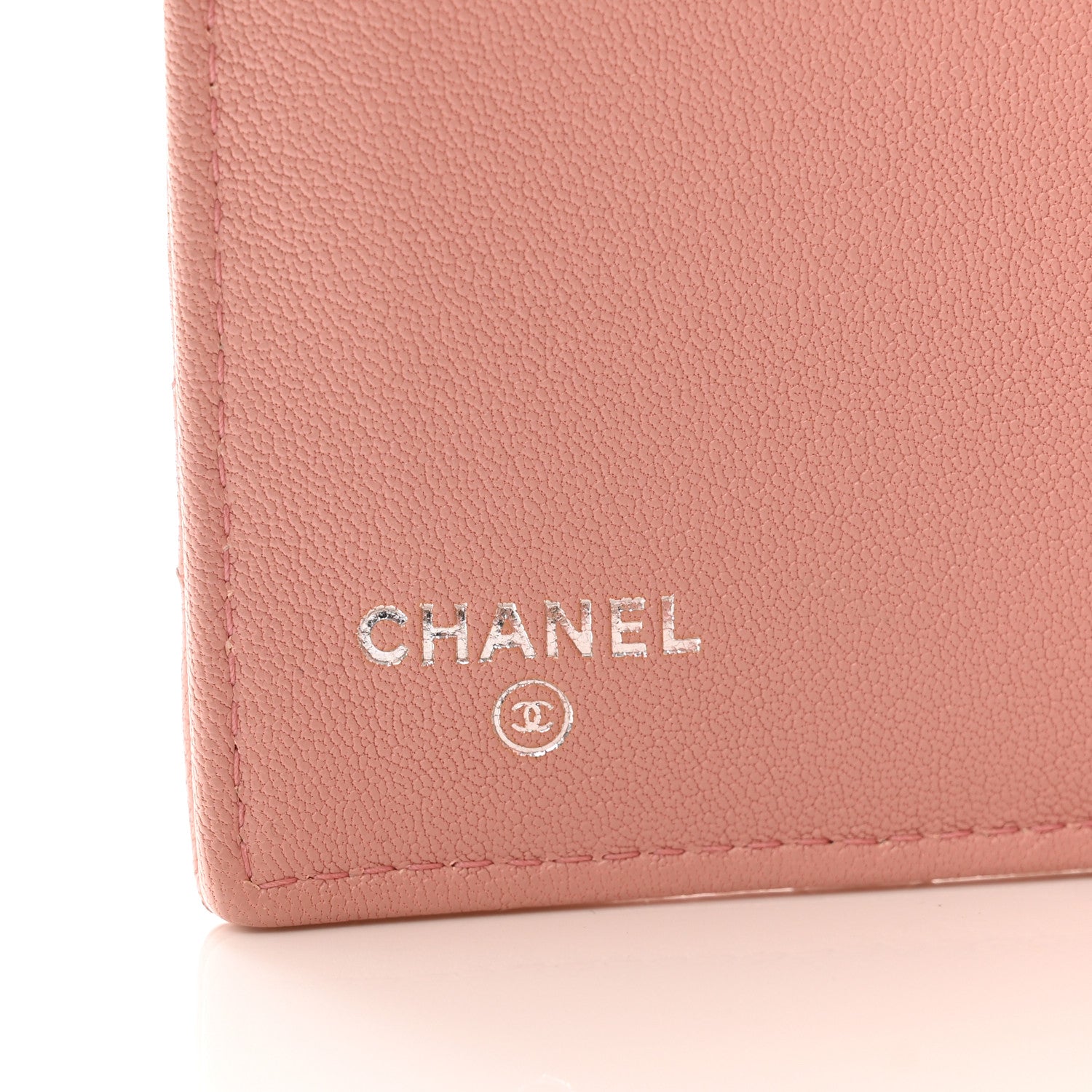 Chanel Lambskin Quilted CC Box Flap Wallet Light Pink 7 of 12