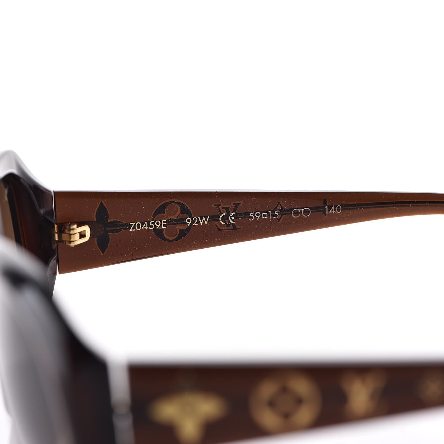 Louis Vuitton Obsession GM Sunglasses Z0459E Brown Glitter 5 of 8