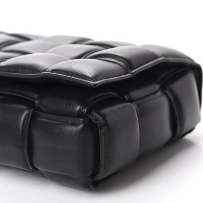 Bottega Veneta Lambskin Maxi Intreccio Padded Chain Cassette Crossbody Bag Black 7 of 9
