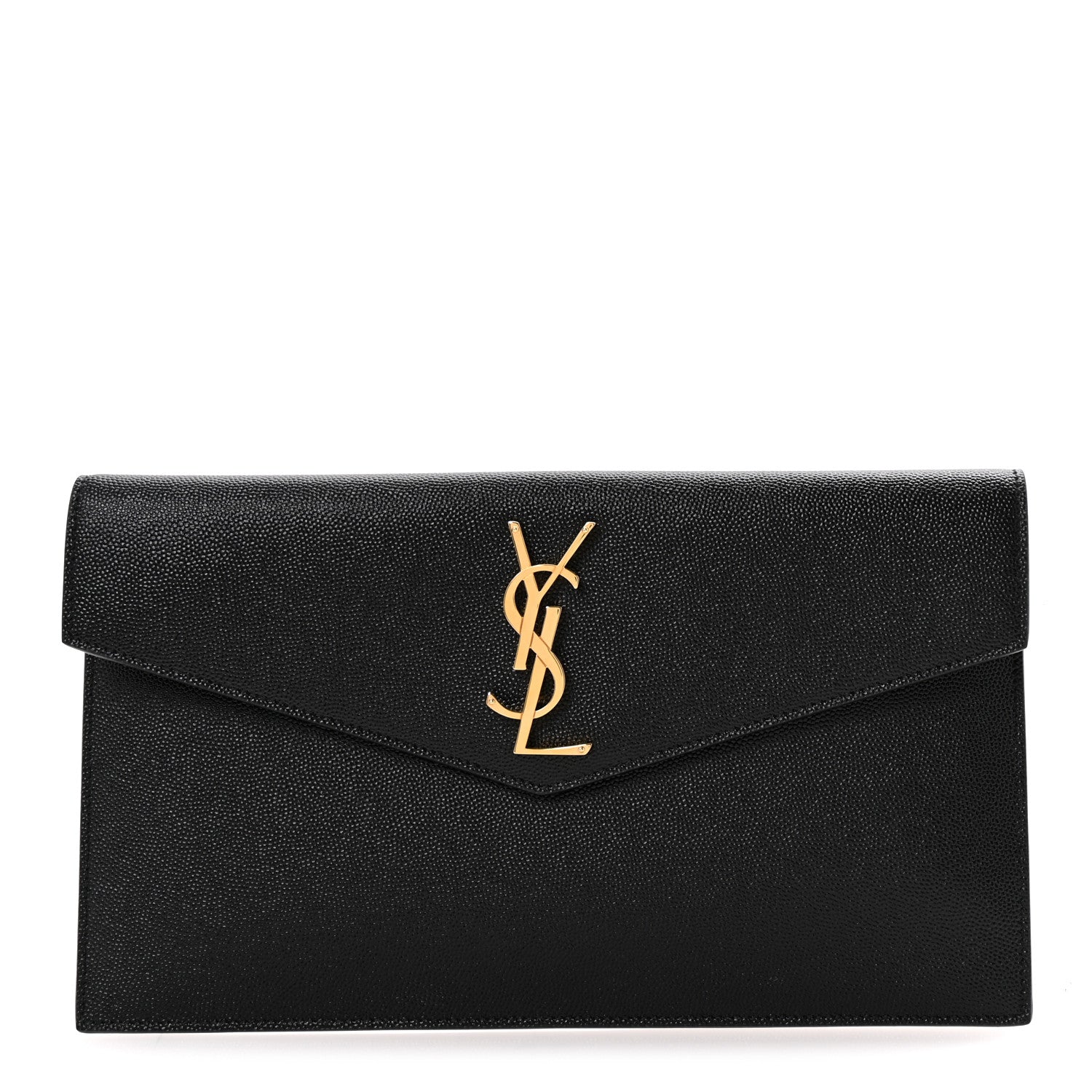 Saint Laurent Grain De Poudre Uptown Pouch Black 1 of 18