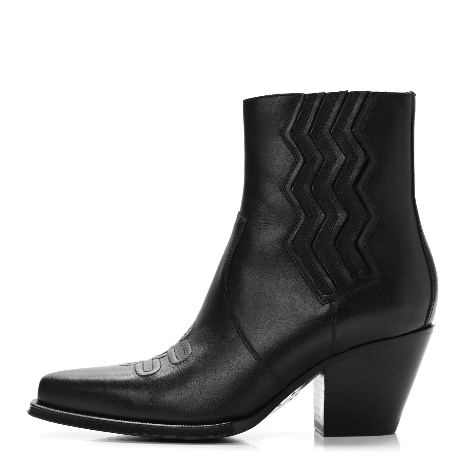 Hermes Calfskin Womens Vegas Ankle Boot 38 Black 1 of 11