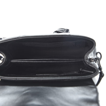 Saint Laurent Calfskin Y Quilted Monogram Toy Loulou Crossbody Bag Black 4 of 9