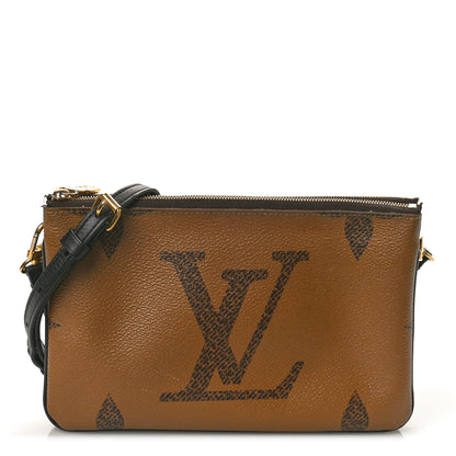 Louis Vuitton Reverse Monogram Giant Double Zip Pochette 1 of 15