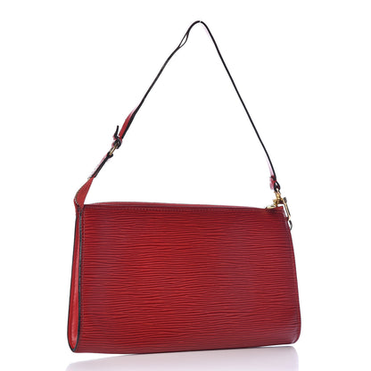 Louis Vuitton Epi Pochette Accessories 24 Castillan Red 3 of 13