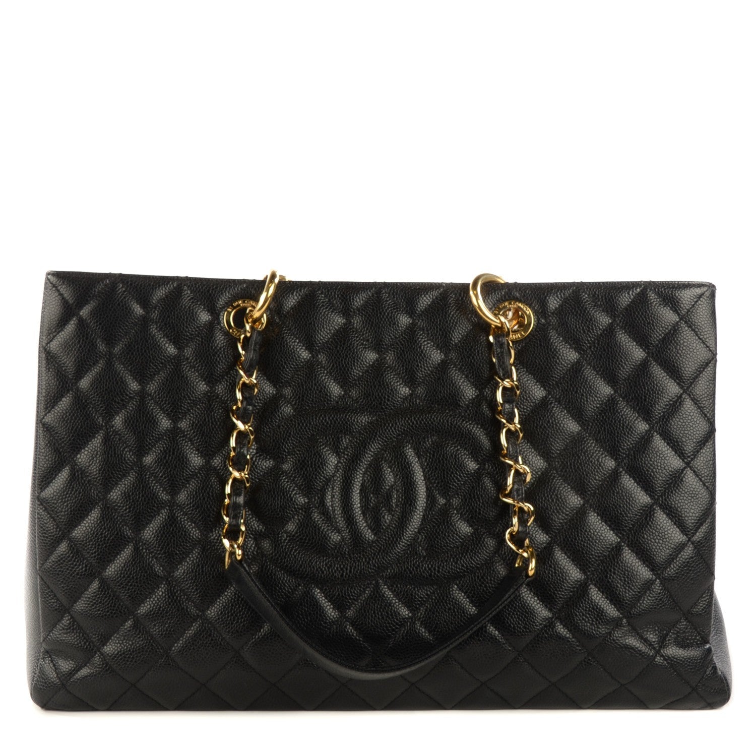 Chanel Caviar Quilted XL Grand Shopping Tote GST Black 1 of 8