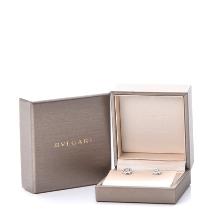 Bulgari BVLGARI 18K White Gold Diamond Stud Earrings 10 of 10