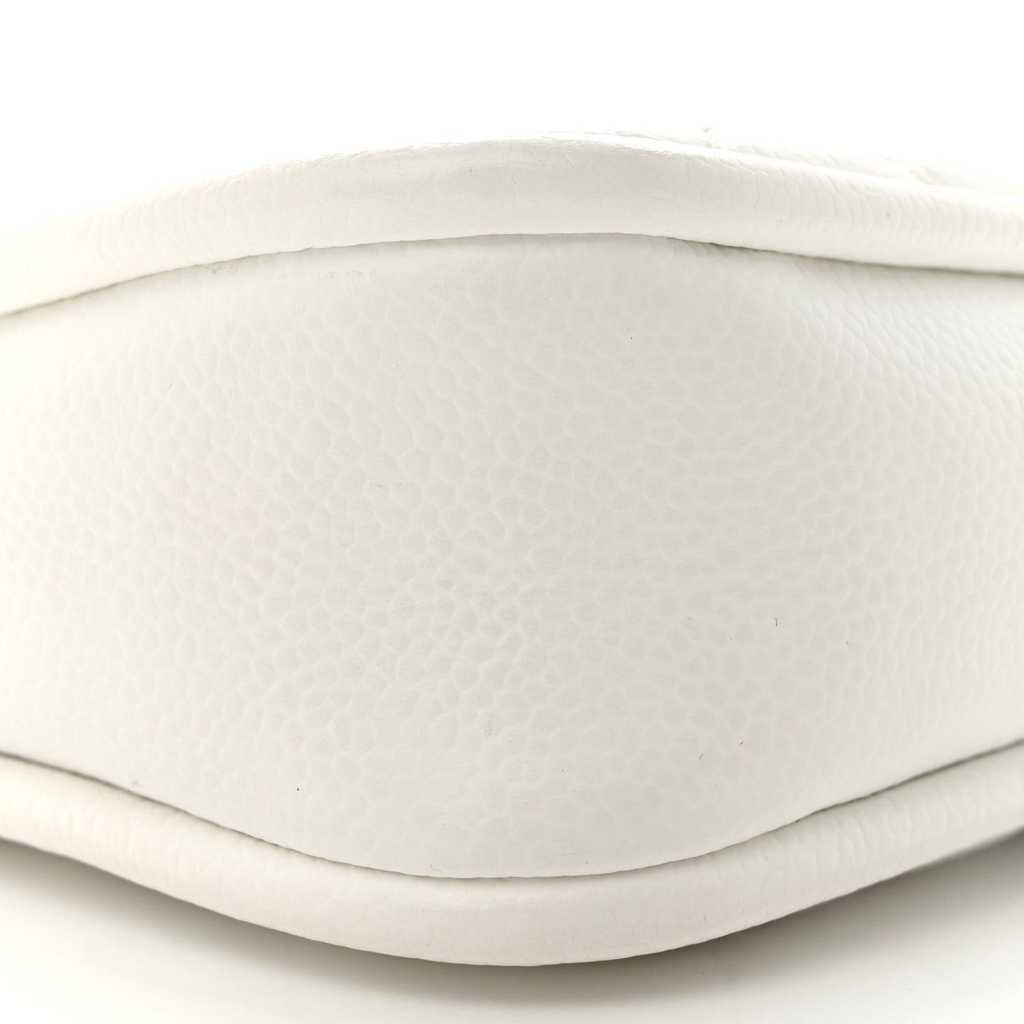 Caviar Quilted Timeless CC Shoulder Bag White