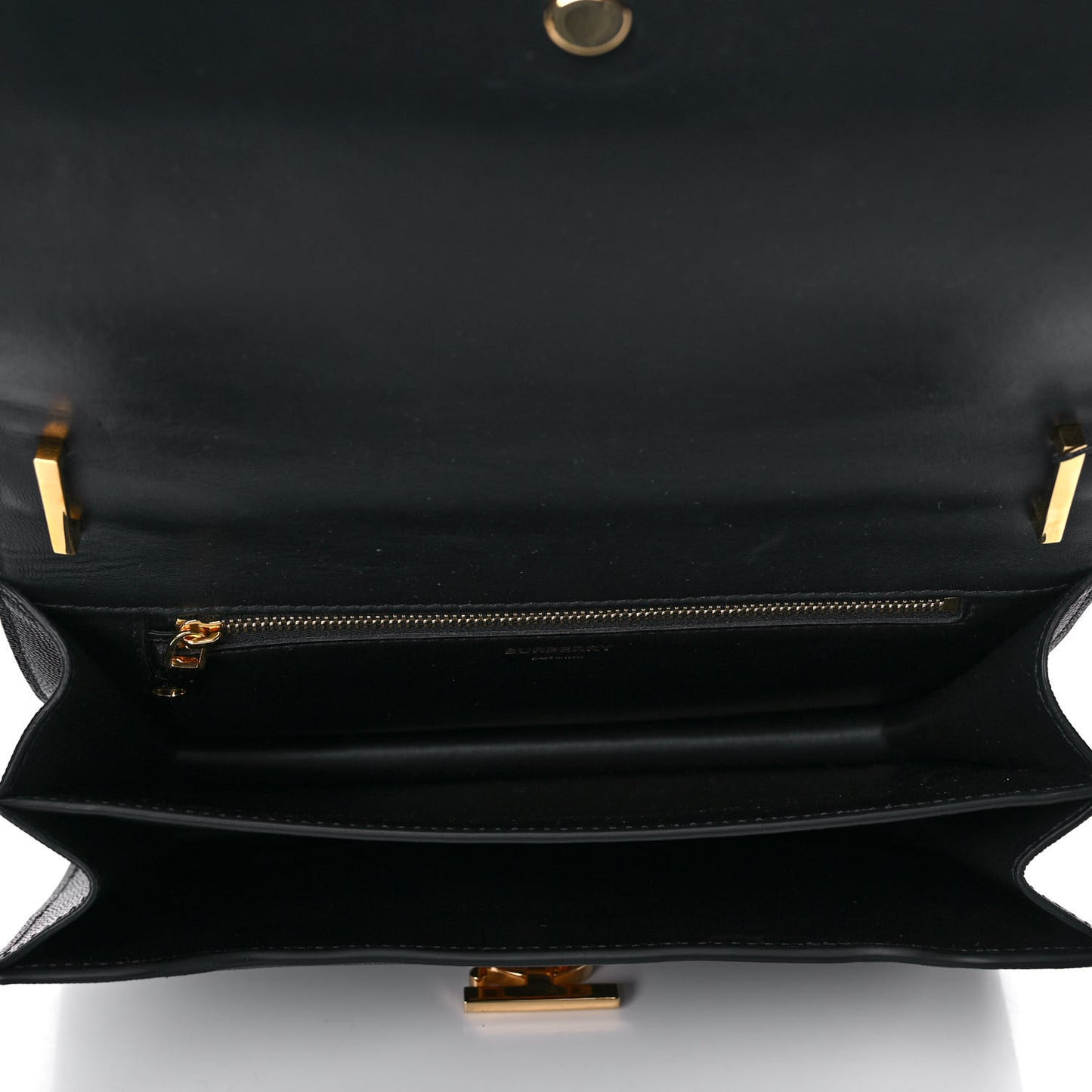 Grained Calfskin Medium TB Bag Black