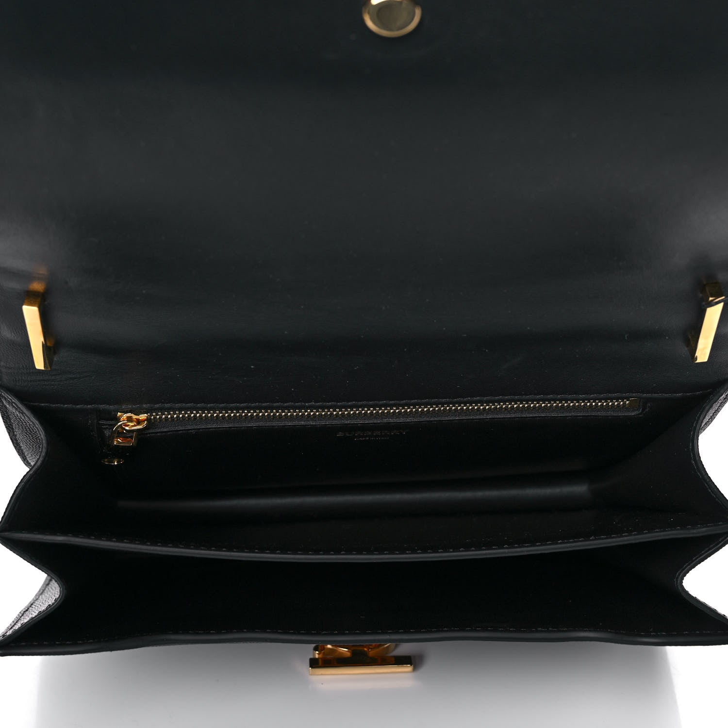 Burberry Grained Calfskin Medium TB Bag Black 5 of 12