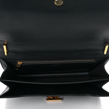 Burberry Grained Calfskin Medium TB Bag Black 5 of 12