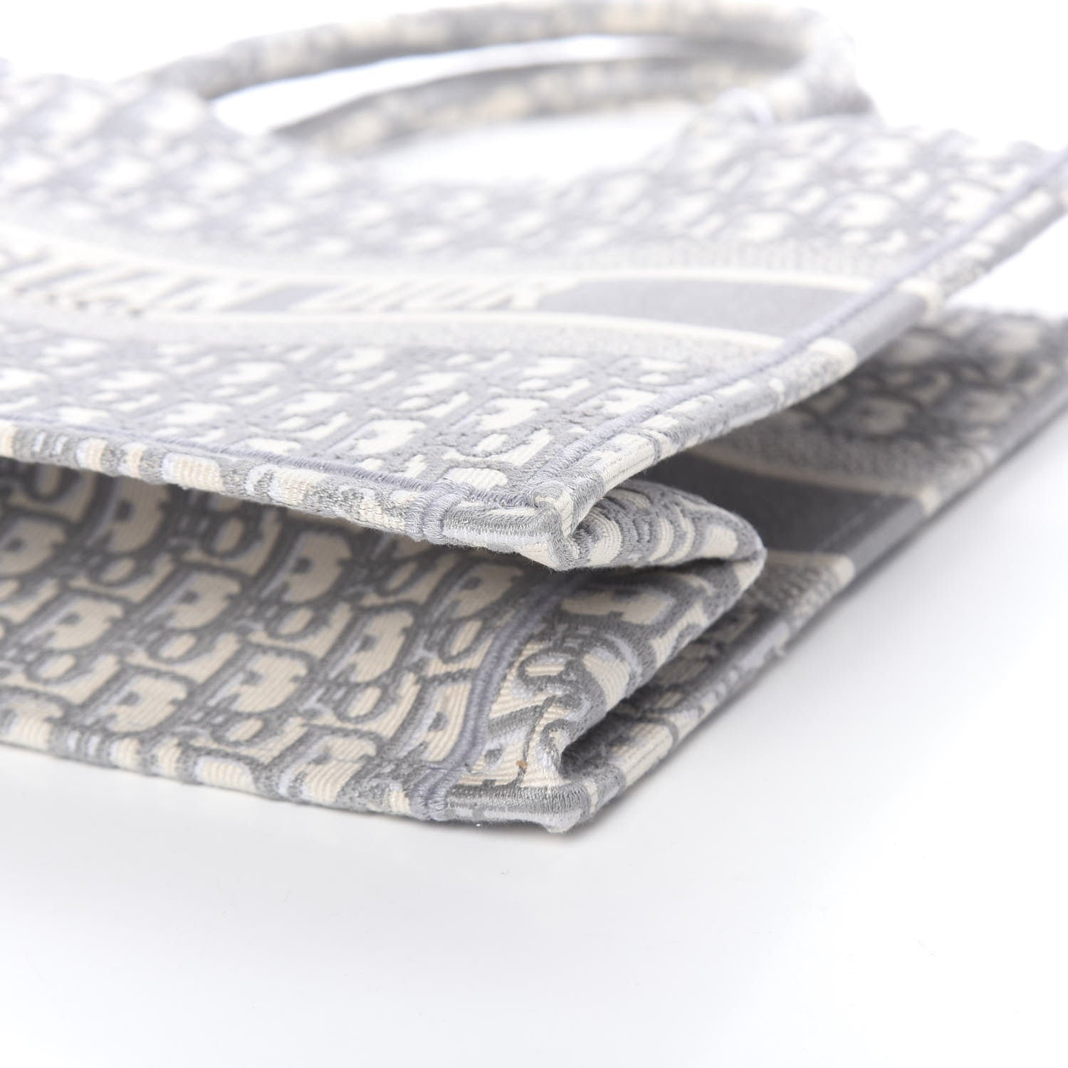 Christian Dior Oblique Medium Book Tote Grey 10 of 11