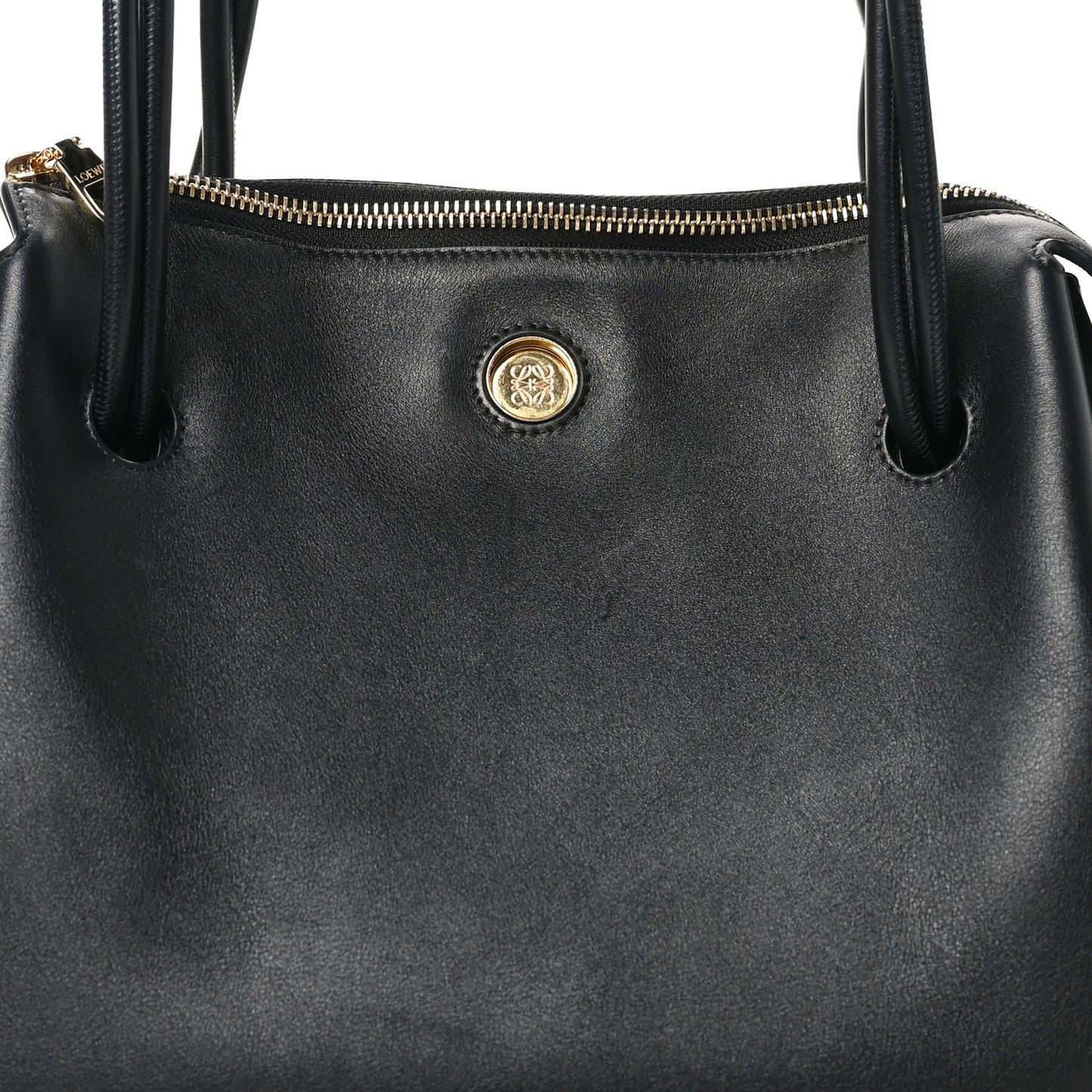 Supple Calfskin Medium Madrid Bag Black