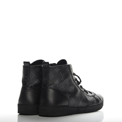 Louis Vuitton Monogram Eclipse Match Up Sneakers 8.5 Black 4 of 9