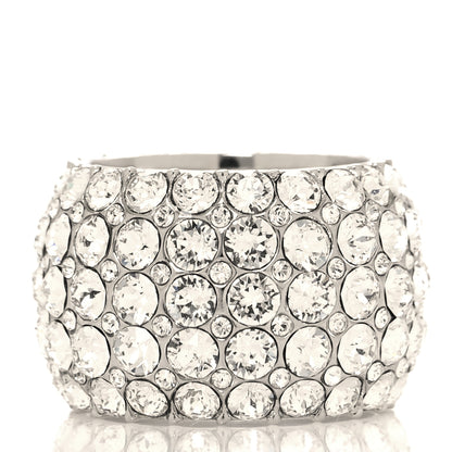 Chanel Crystal CC Ring 52 6 Silver 3 of 5