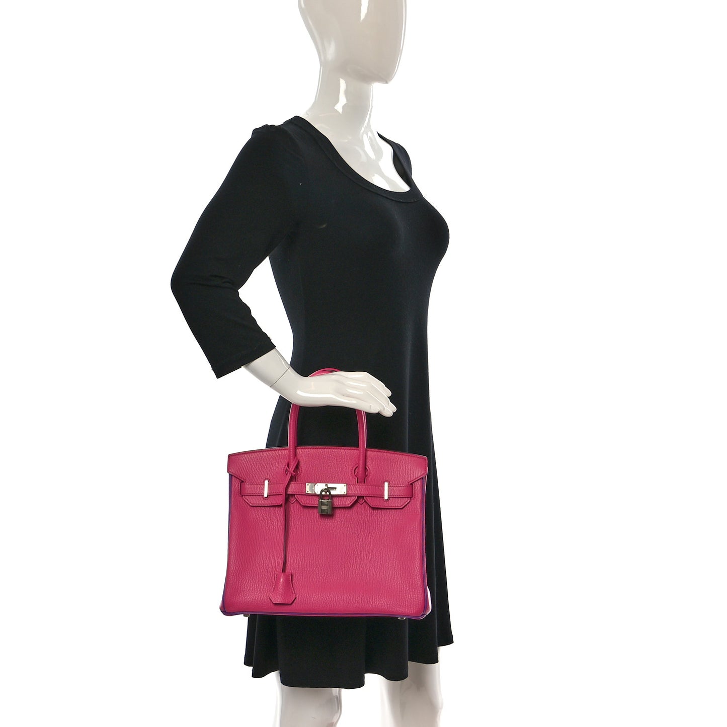 Chevre Mysore Horseshoe Birkin 30 Rose Tyrien Parme