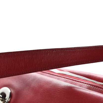 Christian Dior Lambskin Cannage Medium Granville Tote Red 10 of 19