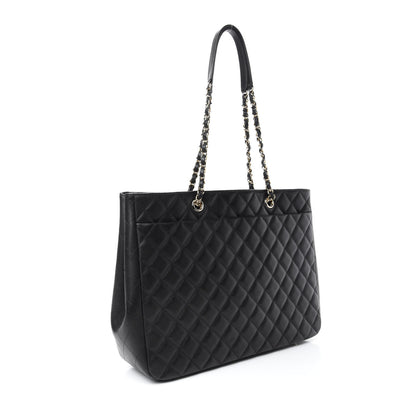 Chanel Caviar Quilted Large Classic Shopping Tote Black 3 of 10