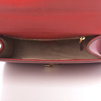 Gucci Calfskin Small Sylvie Shoulder Bag Hibiscus Red 6 of 17