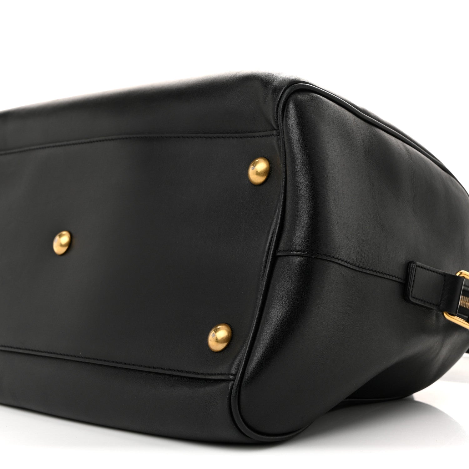 Saint Laurent Calfskin Classic Duffle 6 Black 10 of 13