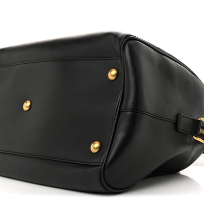 Saint Laurent Calfskin Classic Duffle 6 Black 10 of 13