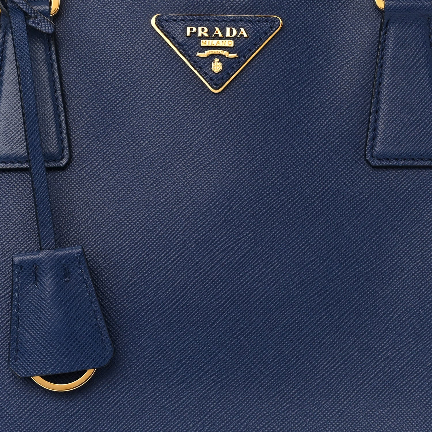 Prada Saffiano Lux Large Tote Bluette 9 of 14