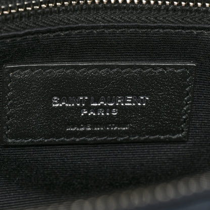 Saint Laurent Calfskin Y Quilted Monogram Medium Loulou Chain Satchel Medium Blue 8 of 20