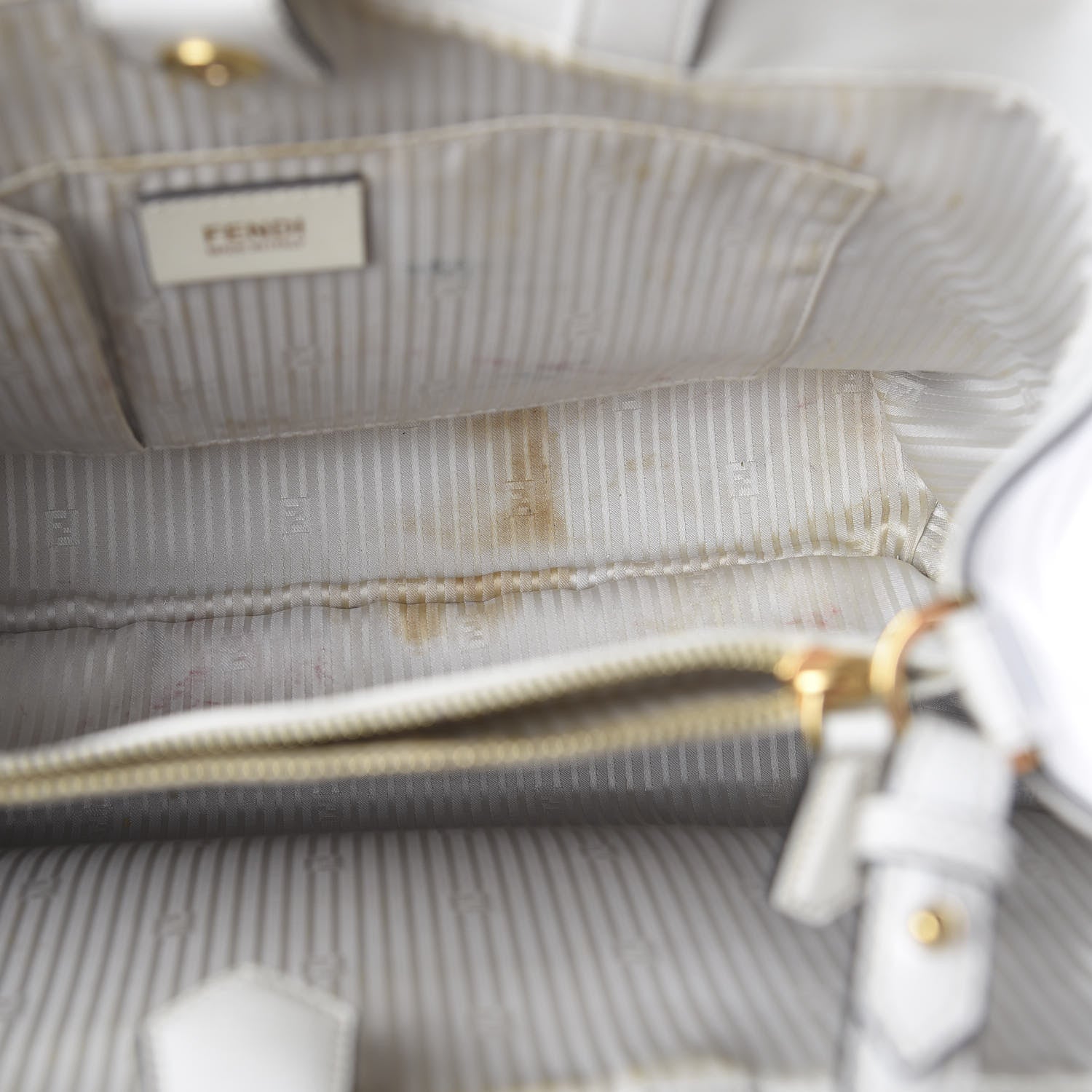 Fendi Vitello Elite Regular 2Jours Tote Latte 8 of 11