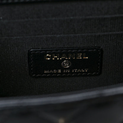 Chanel Lambskin Quilted Mini Trendy CC Chain Wallet Black 6 of 10