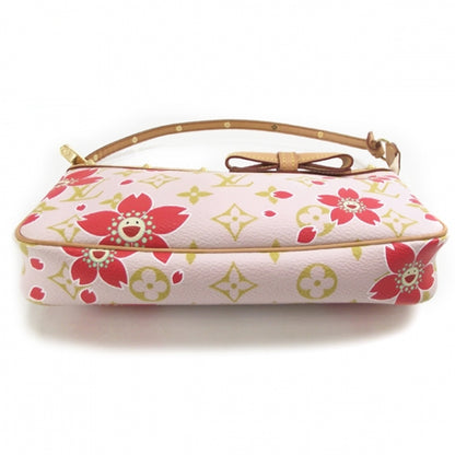 Louis Vuitton Monogram Cherry Blossom Pochette Accessories Red 4 of 9