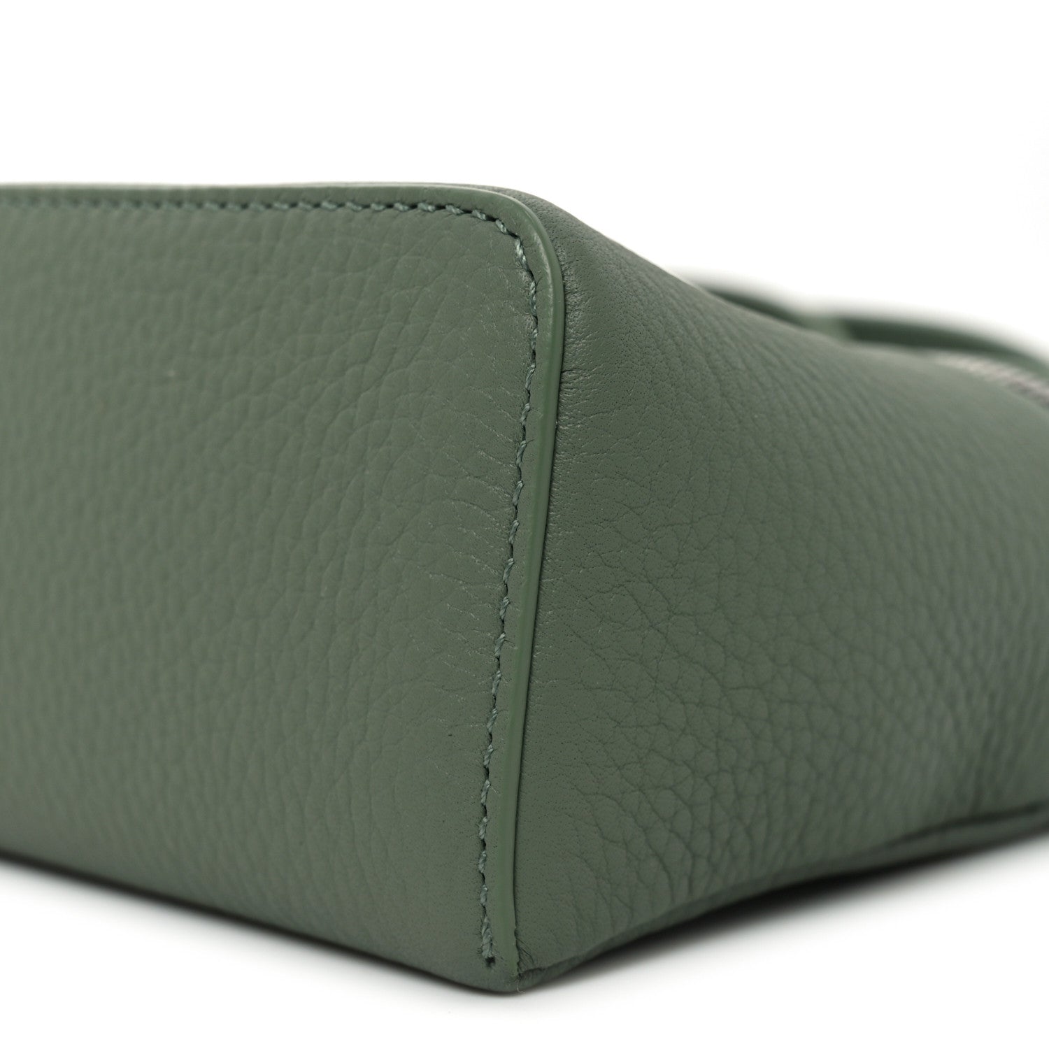 Loro Piana Grained Calfskin L19 Extra Pocket Pouch Sage Brush Leaves 9 of 10