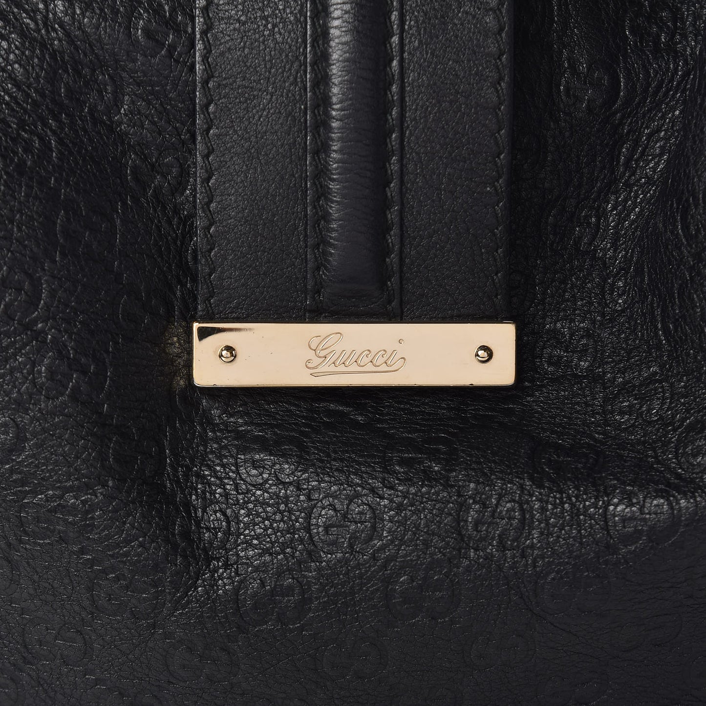 Guccissima Large New Ladies Web Hobo Black