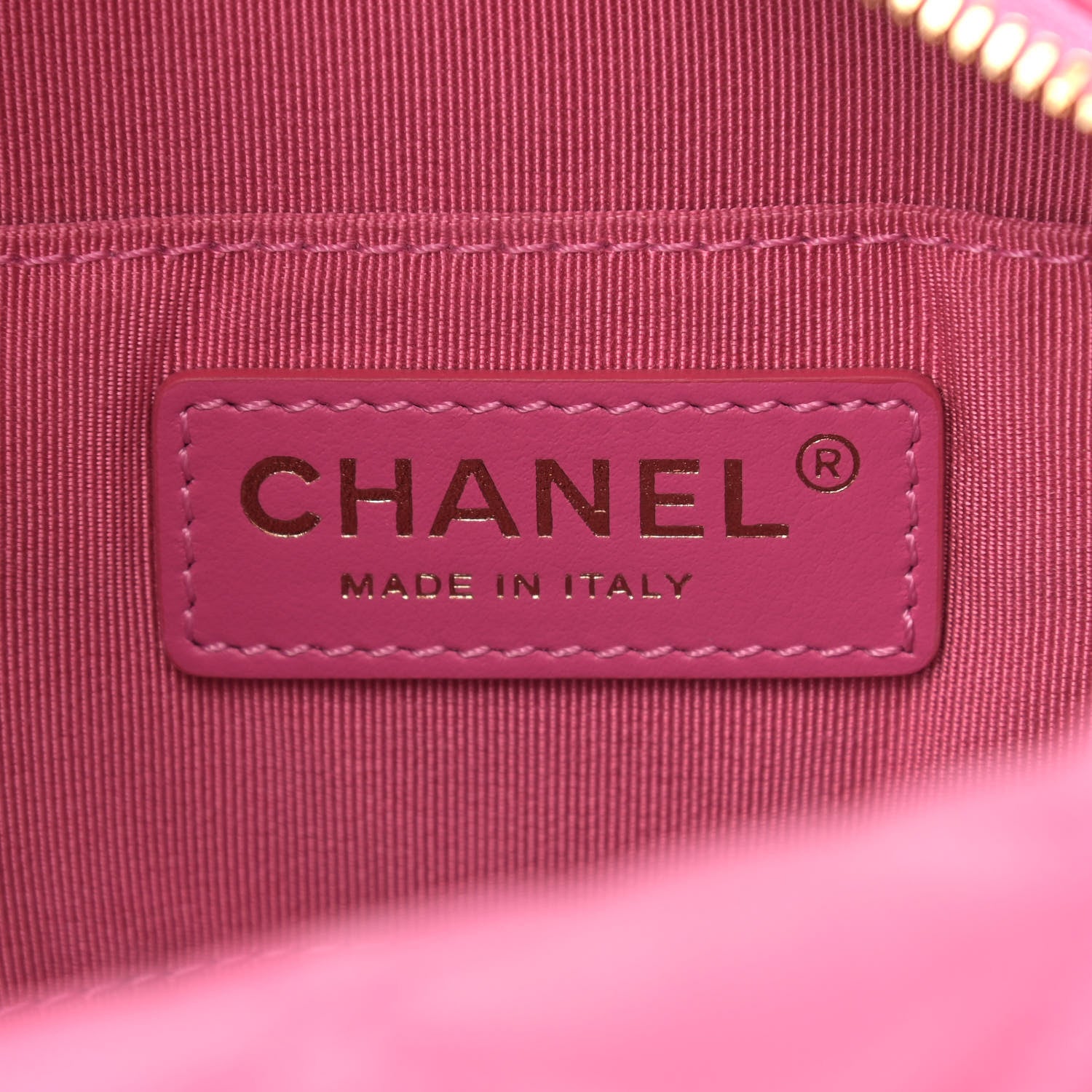 Chanel Lambskin Quilted Small Perfect Meeting Hobo Pink 6 of 10